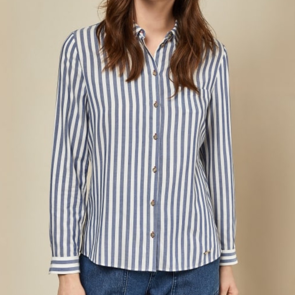 Ted Baker London Norona Stripe Point Collar